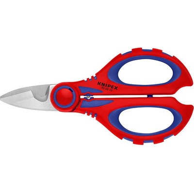 KNIPEX Ножици за рязане на кабел и кримпване, хромирани, синьо-червена ръкохватка 160мм, - K950510SB (K950510SB)