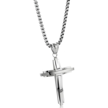 HARAHU Колие SI-34101 Cross - Сребърен KP34101 (SI-34101)