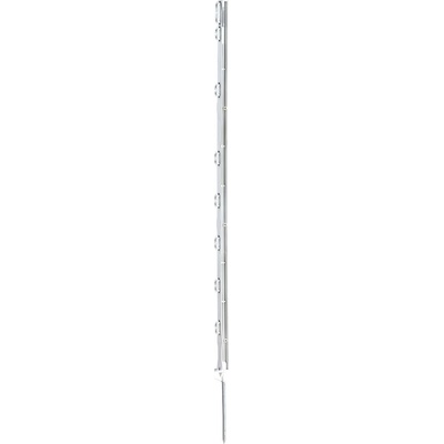 Tyčka - sloupek pro elektrický ohradník, plastová bílá, 105 cm, 1 nášlapka
