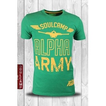 Tričko Soulcamp Alpha army zelené