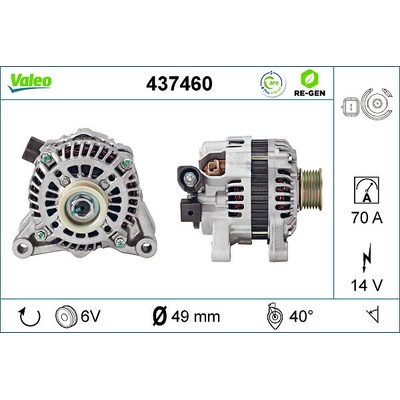 VALEO Alternátor 437460