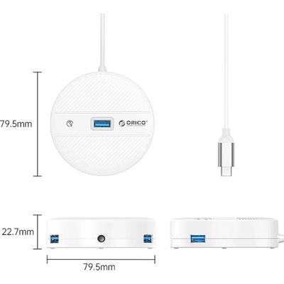 ORICO USB хъб Orico - YS4-C3-03-WH-BP (YS4-C3-03-WH-BP)