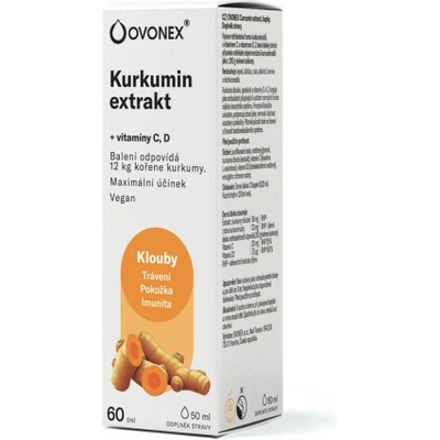 OVONEX Kurkumin extrakt kvapky 50 ml