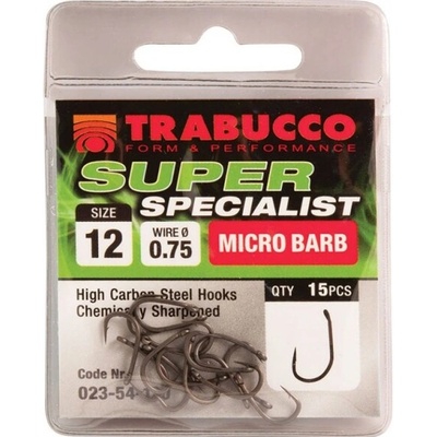 Trabucco Super specialist micro barb vel.12 15 ks