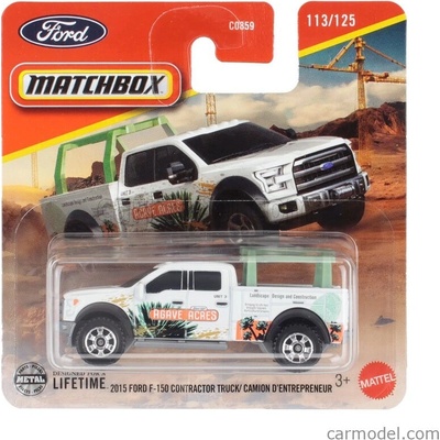 Mattel hot wheels Ford usa F-150 Pick Up 2015 Bílá 1:64