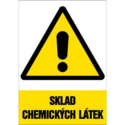 Značka Sklad chemických látek, samolepicí fólie, 148 × 210 mm BZ FD410