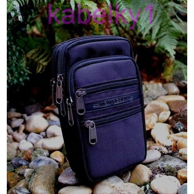 Pánska taška na opasok crossbody čierna