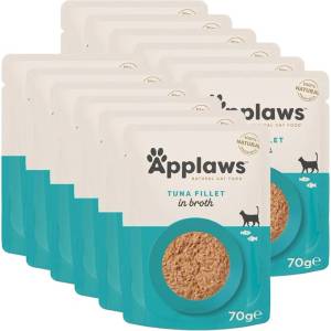 Applaws Консерва за котки с риба тон в бульон 12 x 70 г