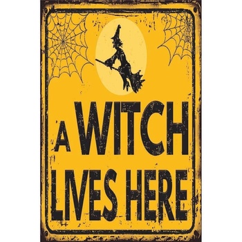 Ceduľa Witch Lives Here