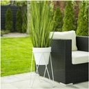 DekorStyle Stojan na kvety Loft 50 cm biely
