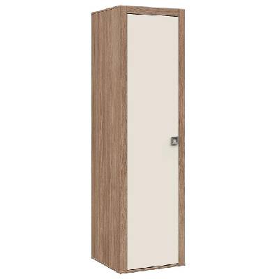 Еднокрилен гардероб 1D Domino дъб хавана и кашмир супер гланц