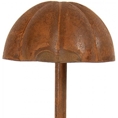 Rustikální rezavý zápich houba S - Ø 8*31 cm - Clayre & Eef