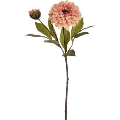 Umelý kvet Zinnia Pink 64 cm