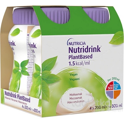 Nutridrink PlantBased s příchutí kávy 4 x 200 ml