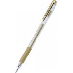 Pentel Ролер Pentel Hybrid METAL K118M Gold, дебелина на писане 0.8mm, цвят на писане злато