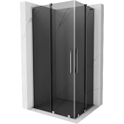 Mexen Velar L Двойна плъзгаща се душ кабина 90 x 80 см, графит, хром - 871-090-080-02-43-01 (871-090-080-02-43-01)