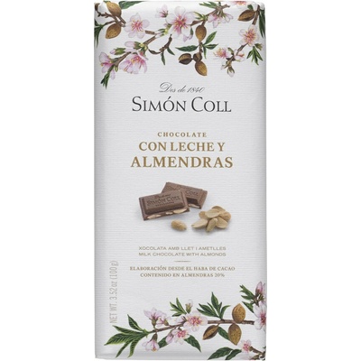 Simón Coll mléčná s mandlemi 100 g