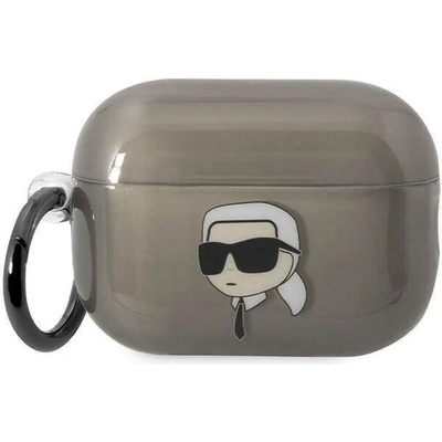 Karl Lagerfeld Кейс Karl Lagerfeld KKLAP2HNIKTCK за AirPods Pro 2, черен / черен, Ikonik Karl Lagerfeld (KF001505-0)