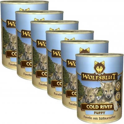 Wolfsblut Cold River Puppy pstruh s batáty 6 x 395 g