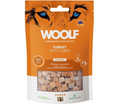 Woolf Soft Cubes Turkey 100 g