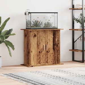 vidaXL Стойка за аквариум от старо дърво 81x36x73 cm Инженерно дърво (857278)