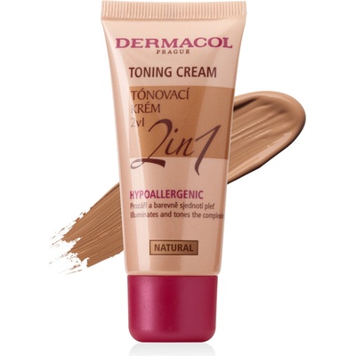 Dermacol Toning Cream 2v1 tónovací krém Natural 30 ml