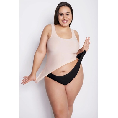 Julimex Черни бикини с класическа кройка FlexiEH-60243-CZARNE - Черен, размер PLUS-SIZE