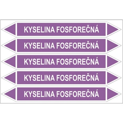 Značení potrubí, kyselina fosforečná PZG 007069