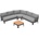 Garden Point Ravello Corner 5 антрацитен комплект ъглови мебели (GAP1530-COR)