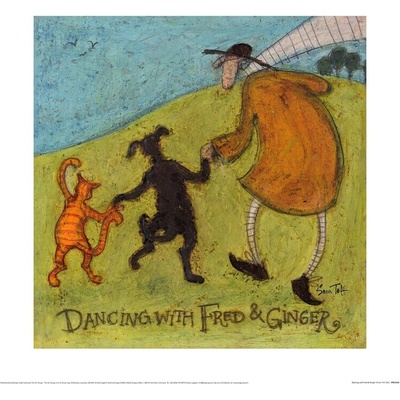 Umelecká tlač Sam Toft - Dancing With Fred & Ginger, 40 × 40 cm