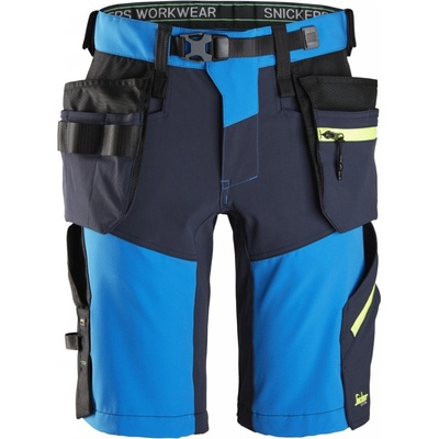 Snickers Workwear kraťasy FlexiWork+ Softshell Stretch modré