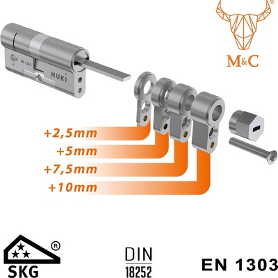 Nuki Универсален патрон Nuki Universal Cylinder