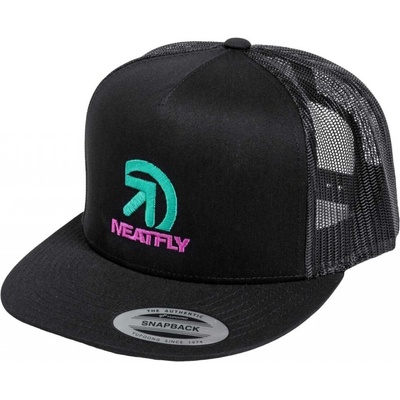 Meatfly Kail Trucker Snapback Magenta Black Černá