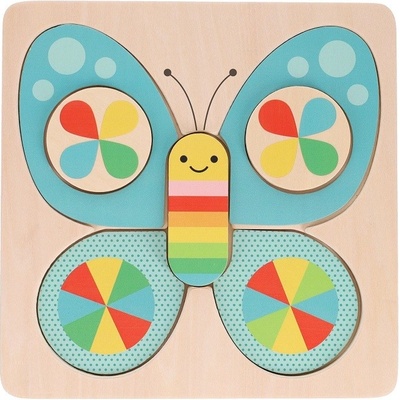 Petit Collage puzzle motýľ