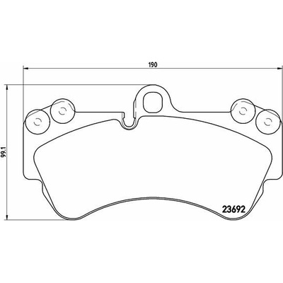 BREMBO Súprava brzdových doštičiek P 85 069