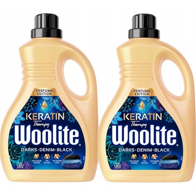 Woolite tekutý prací prostředek Perfume Černá Tmavé s keratinem 1,8 l 30 PD