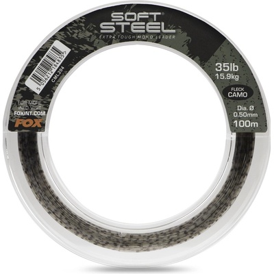 FOX Soft Steel Leader Fleck Camo 100m 0,50mm 15,9kg