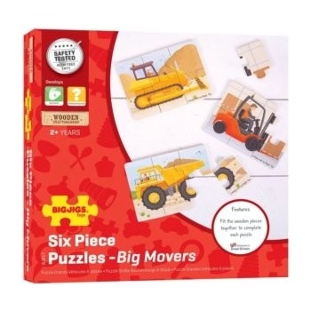 Bigjigs Toys 3v1 stavebné stroje