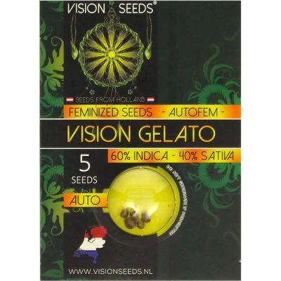 Vision Seeds Vision Gelato AUTO semienka neobsahujú THC 3 ks