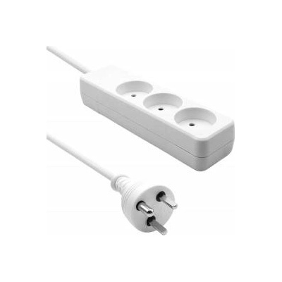 ProXtend Удължител, ProXtend, 3 гнезда, 10м, Бял