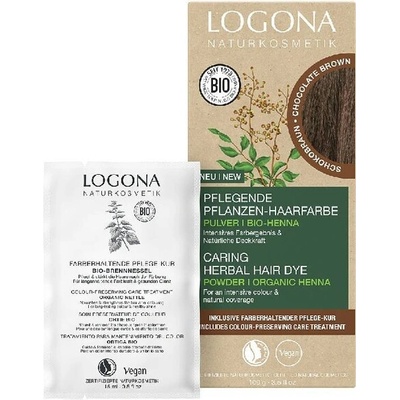 Logona rastlinná farba na vlasy Chocolate Brown 100 g