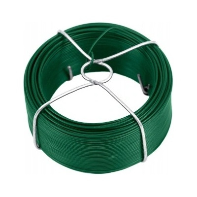 Vázací drát poplastovaný, zelený, průměr 1,4 mm, 60 m, Zn+PVC