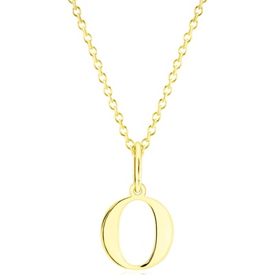 Gemmax Zlatý řetízek s písmenem „O“ GUSYN-43361-36261