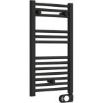 Crystal Електрическа лира за баня Crystal E-JADE MATT BLACK 300W (390861)