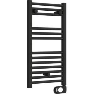 Crystal Електрическа лира за баня Crystal E-JADE MATT BLACK 300W (390861)
