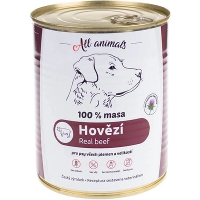 All Animals Kočkopes hovězí ve vlastní šťávě 800 g
