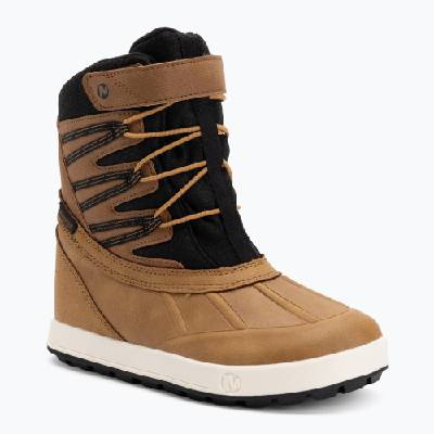 Детски ботуши за сняг Merrell Snow Bank 5.0 WP wheat/black