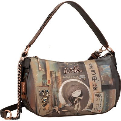 Anekke vintage kabelka do ruky Shoen Brown