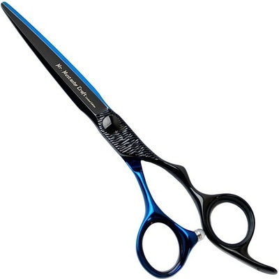 Mr. Mustache Kadernícke nožnice Craft Black-Blue 5,5" / 6,0"