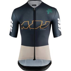 ASSOS Мъжка фланелка с къс ръкав за колоездене Assos Equipe RS Jersey Something To Say Cycling jersey - Excellence Blue - размер XXL (056-3997-0216)